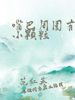 嘴巴周围有很多小颗粒