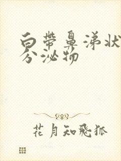 白带鼻涕状黄色分泌物