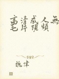 高清成人无遮挡毛片视频