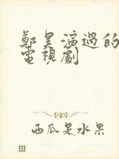 郑昊演过的全部电视剧