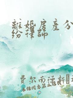 离婚房产分配纠纷律师