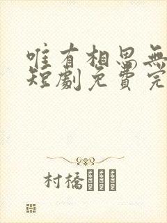 唯有相思无尽处短剧免费完整版