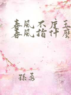 春风不度玉门关春风指什么风