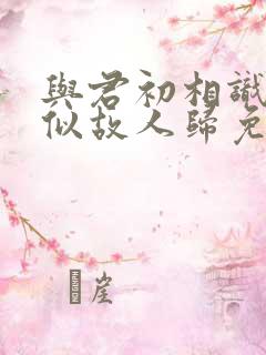 与君初相识·恰似故人归免费