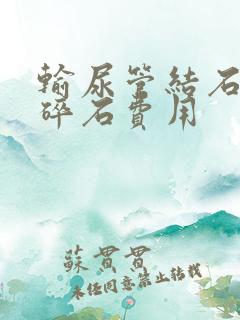 输尿管结石软镜碎石费用