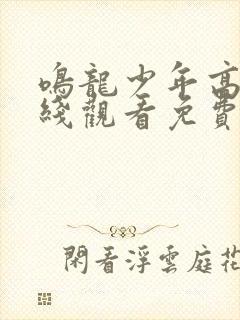 鸣龙少年高清在线观看免费观看