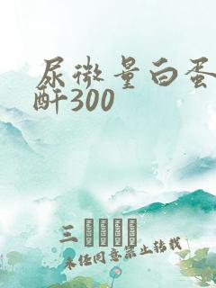 尿微量白蛋白肌酐300