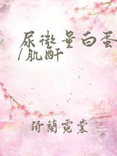 尿微量白蛋白高/肌酐