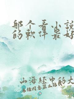 那个看小说免费的软件最好