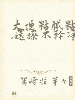 大便粘腻粘马桶,还擦不干净还很臭什么原因