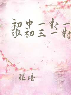 初中一对一辅导班初三一对一补习