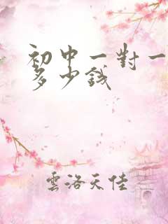 初中一对一辅导多少钱