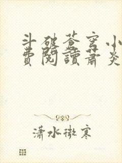 斗破苍穹小说免费阅读萧炎