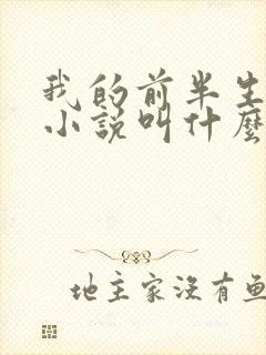 我的前半生原著小说叫什么名字