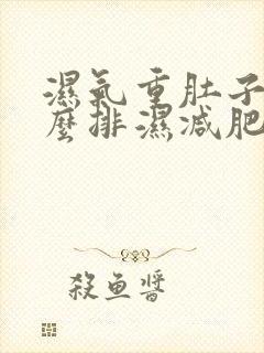 湿气重肚子大怎么排湿减肥最有效