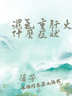 湿气重肝火旺有什么症状