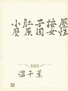 小肚子按压痛什么原因女性