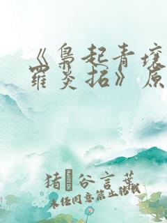 《枭起青壤聂九罗炎拓》原版小说