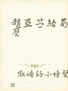 赵亚苎结局是什么