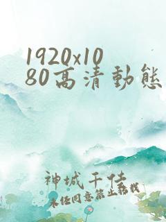 1920x1080高清动态壁纸