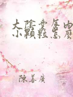 大阴囊唇内侧有小颗粒怎么回事