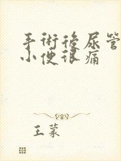 手术后尿管拔了小便很痛