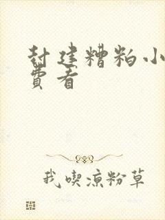 封建糟粕小说免费看