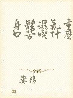 身体湿气重口干口苦吃什么药