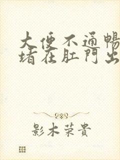 大便不通畅感觉堵在肛门出不来