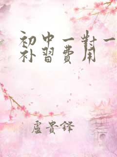 初中一对一英语补习费用