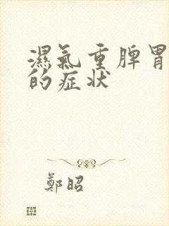 湿气重脾胃不好的症状