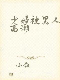 少妇被黑人插入高潮