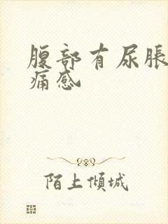 腹部有尿胀的疼痛感