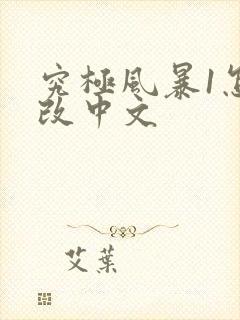 究极风暴1怎么改中文