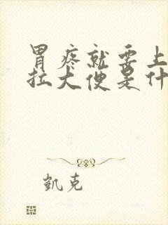 胃疼就要上厕所拉大便是什么原因