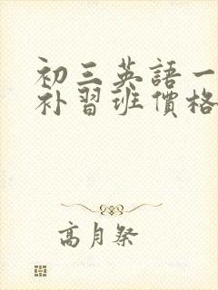 初三英语一对一补习班价格