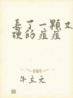 长了一颗又大又硬的痘痘