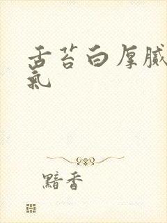 舌苔白厚腻有口气