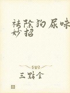 祛除狗尿味的小妙招