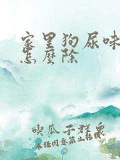 家里狗尿味好重怎么除