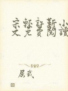 宋轻许靳小说全文免费阅读最新章节