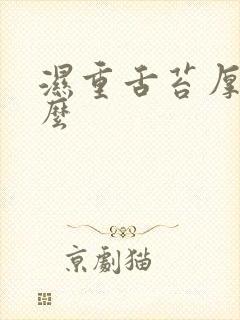 湿重舌苔厚吃什么