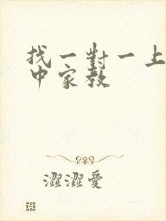 找一对一上门初中家教