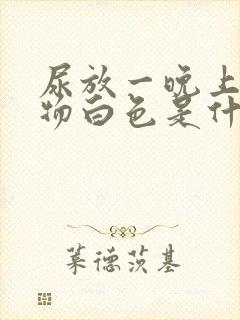 尿放一晚上沉淀物白色是什么原因