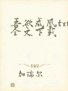 吾欲成凰txt全文下载