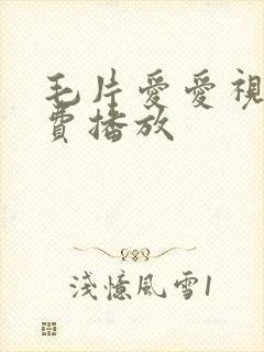 毛片爱爱视频免费播放