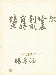 鹤岗到哈尔滨客车时刻表