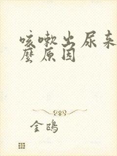 咳嗽出尿来是什么原因