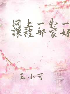 网上一对一英语课程哪家好