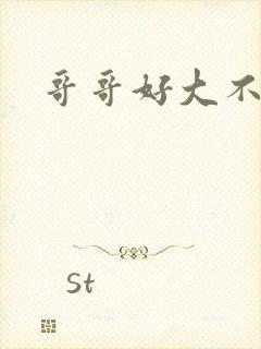 哥哥好大不要